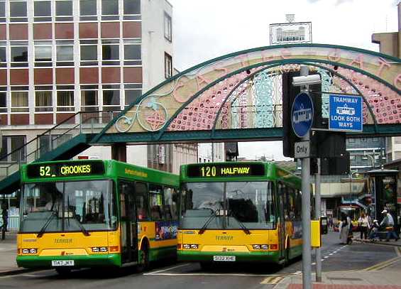 Yorkshire Terrier Dennis Dart SLF East Lancs 147 & 133